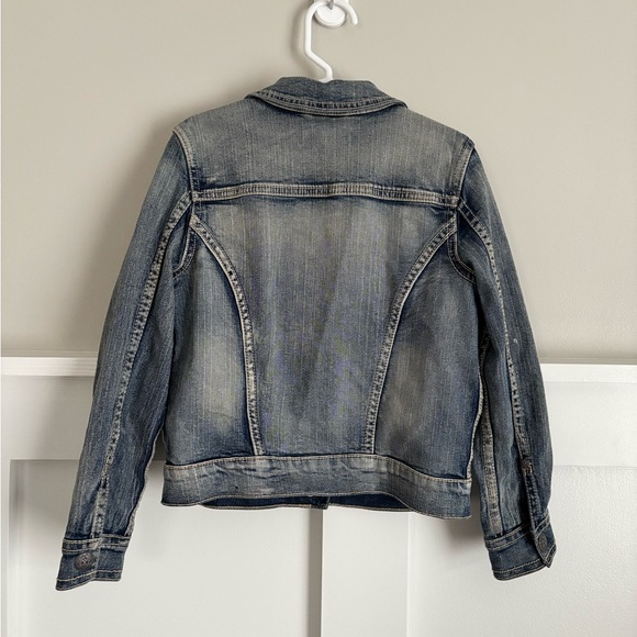 EUC Silver Jeans Girls 6 Blue Jean Jacket Coat - Picture 2 of 4